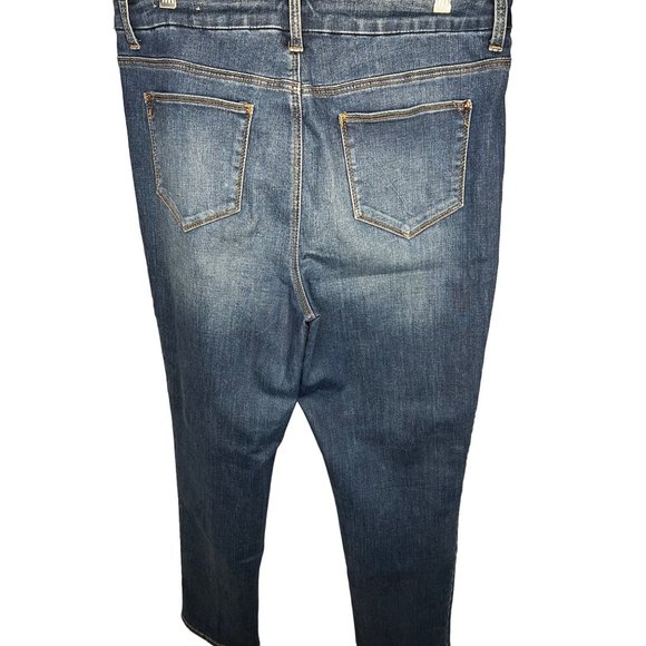 SO slimming girlfriend, slim leg, ankle jeans by Chicos denim sequence 5pocket - Picture 4 of 14